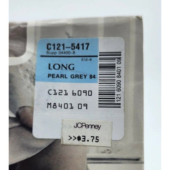 JCPENNEY Sheer Caress Sandalfoot Sheer Soft Pantyhose Pearl Grey Size Long - Picture 3 of 4